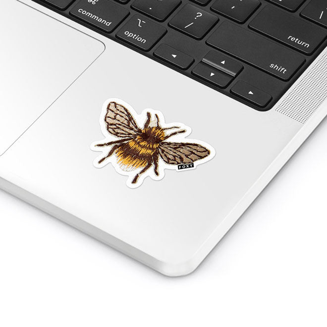 Bee Embroidery - Sticker