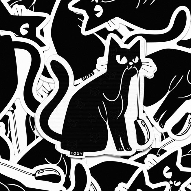 Cat Chasing Mouse - Sticker