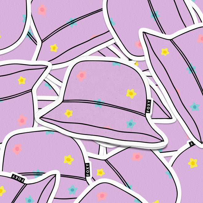 Flowers Hat - Sticker