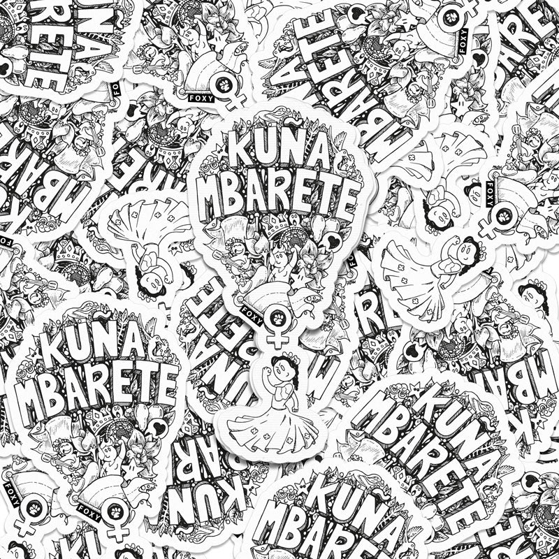 Kuña Mbarete - Sticker