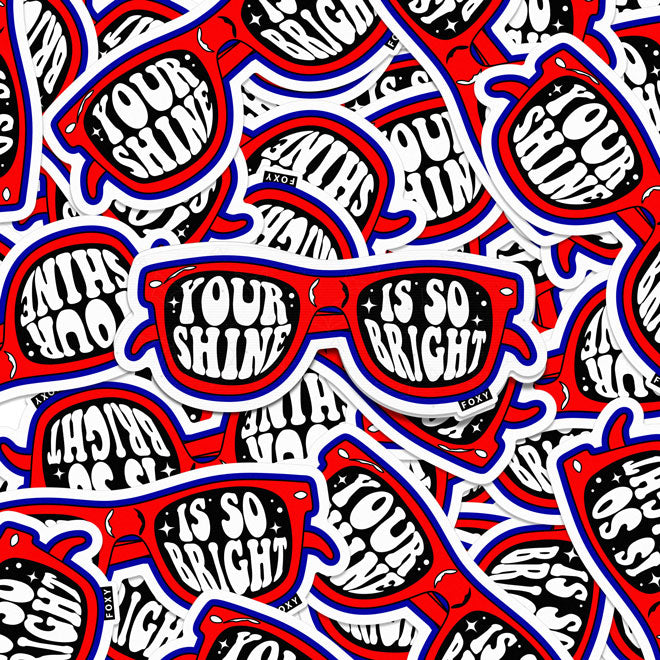Shine Bright Glasses - Sticker